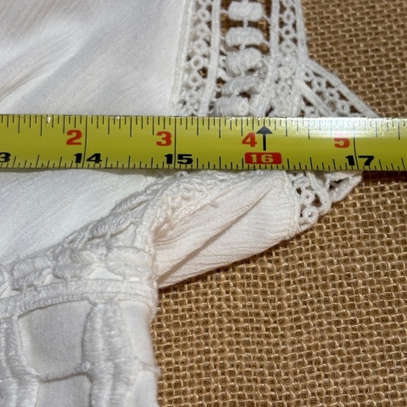 Max Studio Women Lace V-Neck Sleeveless Maxi Dress Sz 4 Boho Party Beach Coastal - Picture 14 of 16